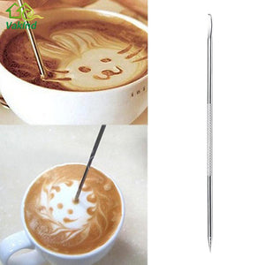 Useful Stainless Steel Barista Cappuccino Latte Espresso Coffee Decorating Pen Art Household Kitchen Cafe Tool