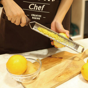 Stainless Lemon Zester Cheese Vegetable Grater Peeler Slicer Kitchen Baking Tool