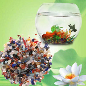 100g/Bag Irregular Tumbled Stones Gravel Crystal Healing Reiki Rock Gem Beads Chip for Fish Tank Aquarium Decoration