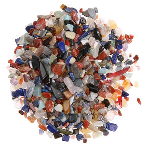 100g/Bag Irregular Tumbled Stones Gravel Crystal Healing Reiki Rock Gem Beads Chip for Fish Tank Aquarium Decoration