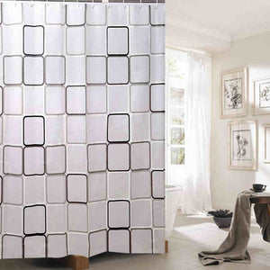 180x200cm Polyester Fabric Bath Shower Curtain Waterproof Bath Screen Bathroom Curtains for Home Bathroom Products