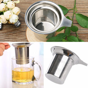 1PC Stainless Steel Mesh Tea Infuser Reusable Strainer Loose Tea Leaf Filter for Teapot Drinkware Kitchen Accessories