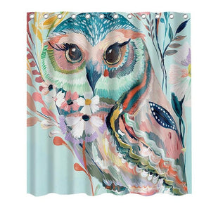 Waterproof Shower Curtains Lion Print Home Bathroom Curtains with 12 Hooks Polyester Fabric Bath Screen Curtains