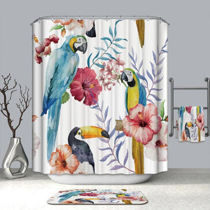 Printed Polyester Waterproof Shower Curtain for Toilet Bathroom Bath Screen Mildew Proof Bath Curtains Bathroom Products