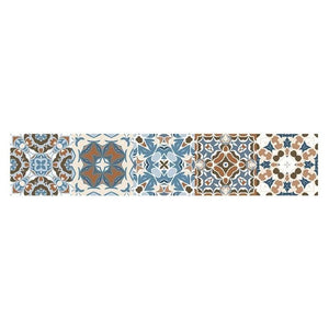 Vintage Moroccan Style Tiles Stickers PVC Waterproof Self adhesive Wall Stickers Furniture Bathroom DIY Removable Tile Sticker