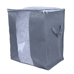 Quilt Storage Bag Portable Clothes Storage Bag Quilt Pillow Blanket Storage Bag Travel Luggage Closet Organizer