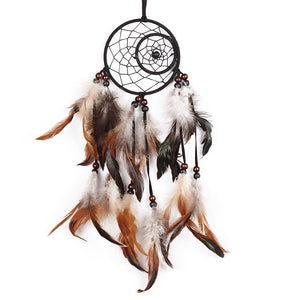 Feather Craft Dreamcatcher Net Handmade Dream Catcher With Feathers for Car Wall Hanging Decoration Christmas Gifts