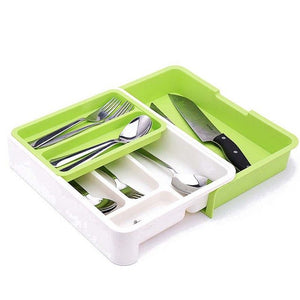 Lasperal Tableware Knife and Fork Chopsticks Spoon Storage Box Drawer Organizer Sundries Finishing Box Kitchen Storage Case