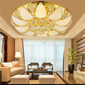 Elegant Crystal Chandelier 7 Color Light Ceiling Pendant Lamp Fixture Home Decor